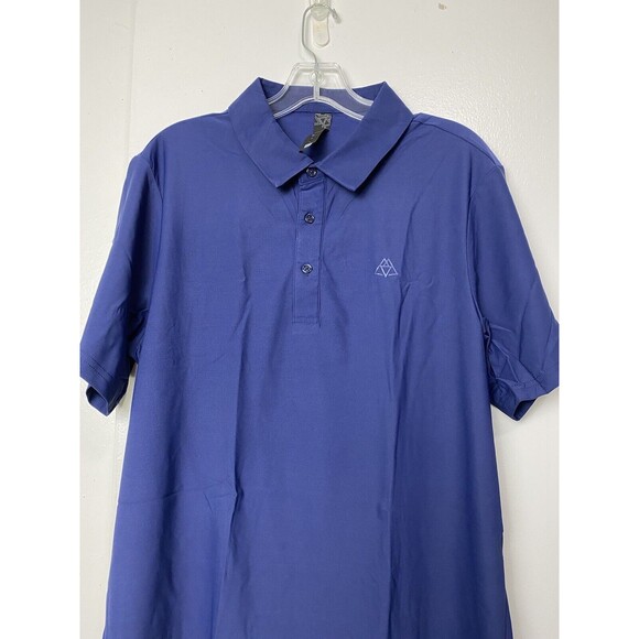 Haimont Polo Shirts Men Size L Blue Dry Fit Short Sleeve Collared Golf T-Shirts - Picture 10 of 14